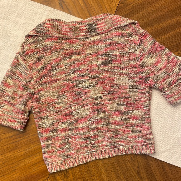 ANNE KLEIN MULTI-COLORED NYLON CARDIGAN M - Picture 5 of 6